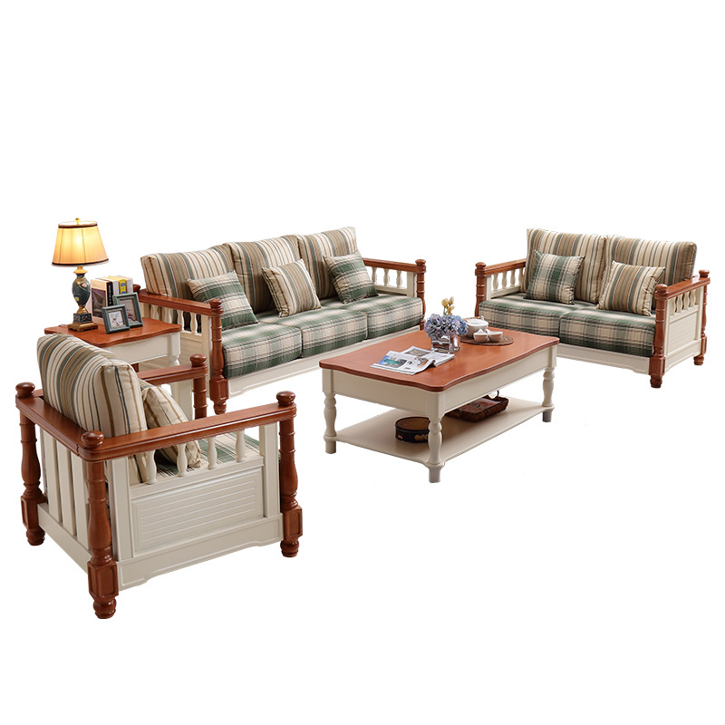 地中海全實木客廳沙發(fā)懶人沙發(fā)