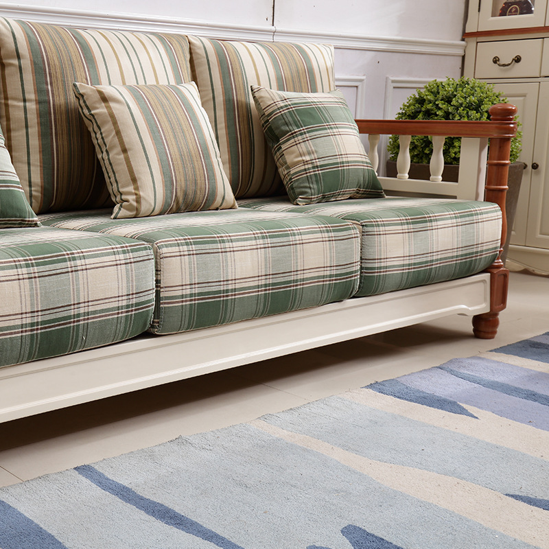 地中海全實木客廳沙發(fā)懶人沙發(fā)