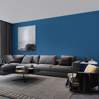 清新地中?，F(xiàn)代簡約素色墻紙