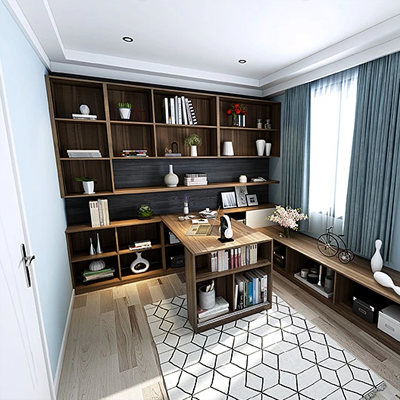 簡約書房組合柜定制